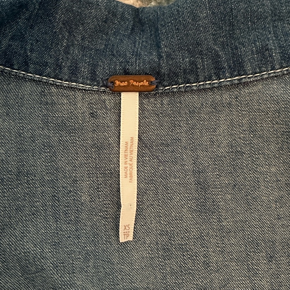 Free People Chester Denim Button-Down Dress - Picture 9 of 13